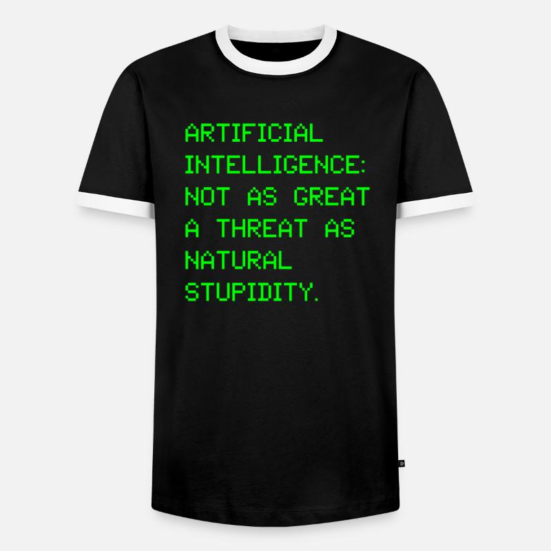 Artificial intelligence artificial intelligence - Men's Ringer Shirt - black/white
