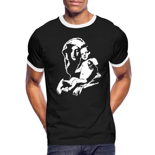 Madonna mit Kind Mutter Gottes Jesus Jesuskind - Männer Kontrast-T-Shirt