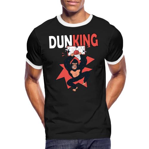 Basketball Dunking Gorilla Affe Korbleger - Männer Kontrast-T-Shirt