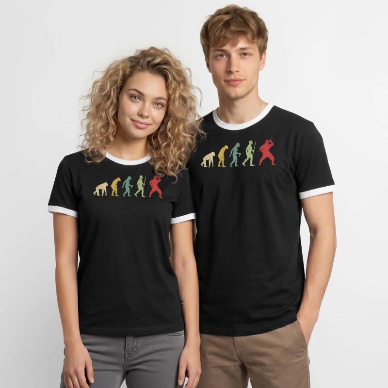 Ninja Pose Evolution T-shirt contrasté Homme