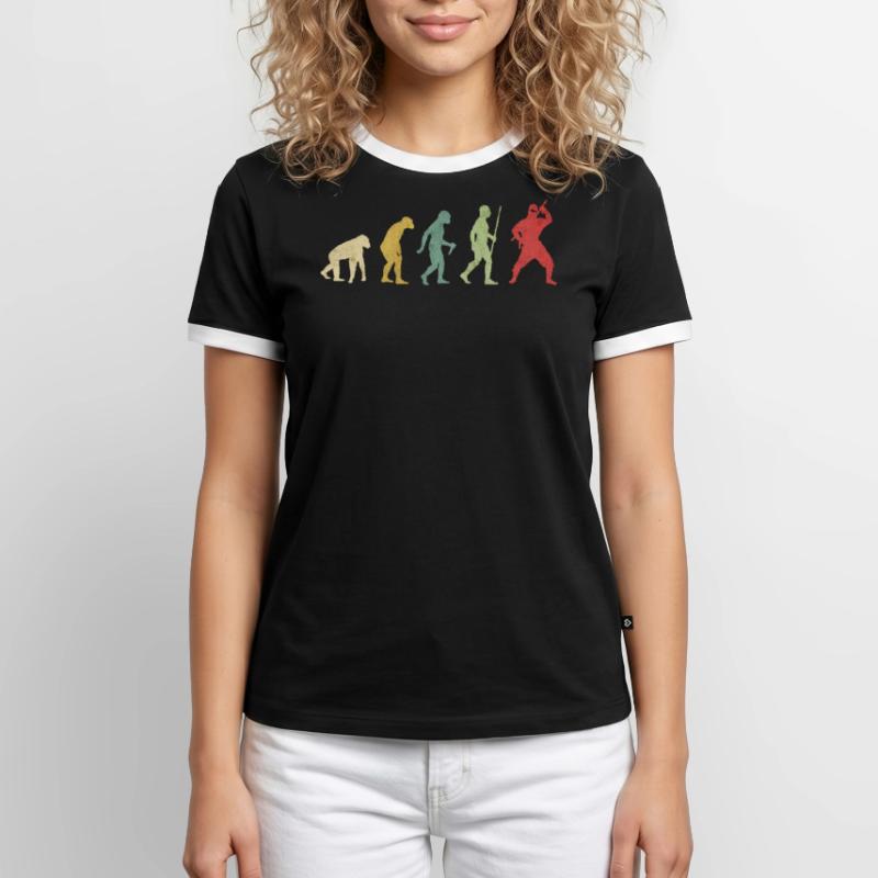 Ninja Pose Evolution T-shirt contrasté Homme