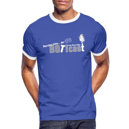 Bottcast Basic - Männer Kontrast-T-Shirt