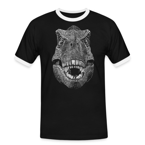 Dinosaurier - Männer Kontrast-T-Shirt