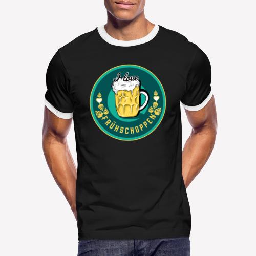 I love Frühschoppen - Herre kontrast-T-shirt