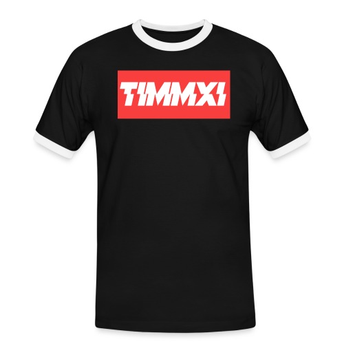 TimmXI T-shirt Zwart - Mannen contrastshirt