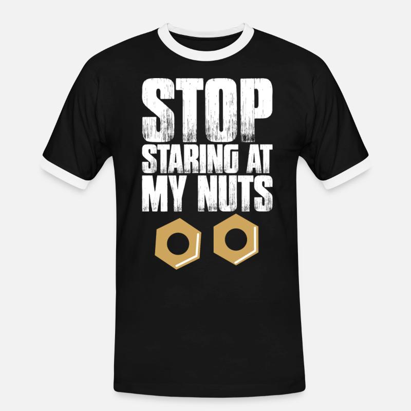 Plateforme constructio de construction d’échafaudage - T-shirt contrasté Homme - noir/blanc