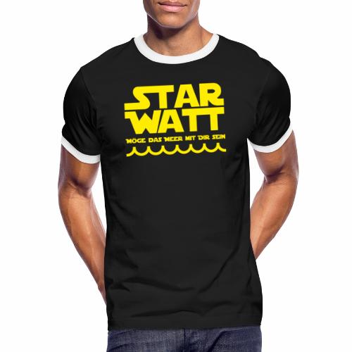 Star Watt - Männer Kontrast-T-Shirt