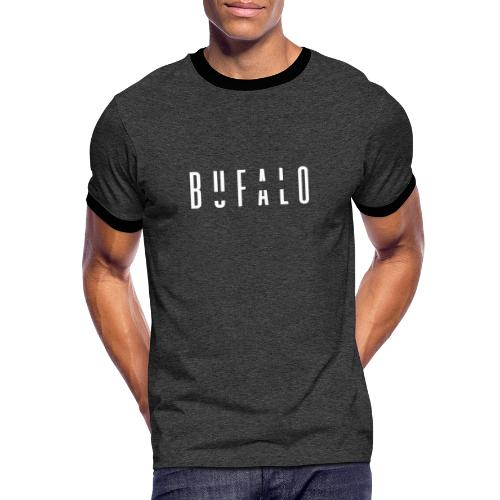 Bufa Simple White Typo - T-shirt contrasté Homme
