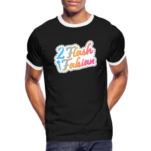 2Flash Fabian - Männer Kontrast-T-Shirt
