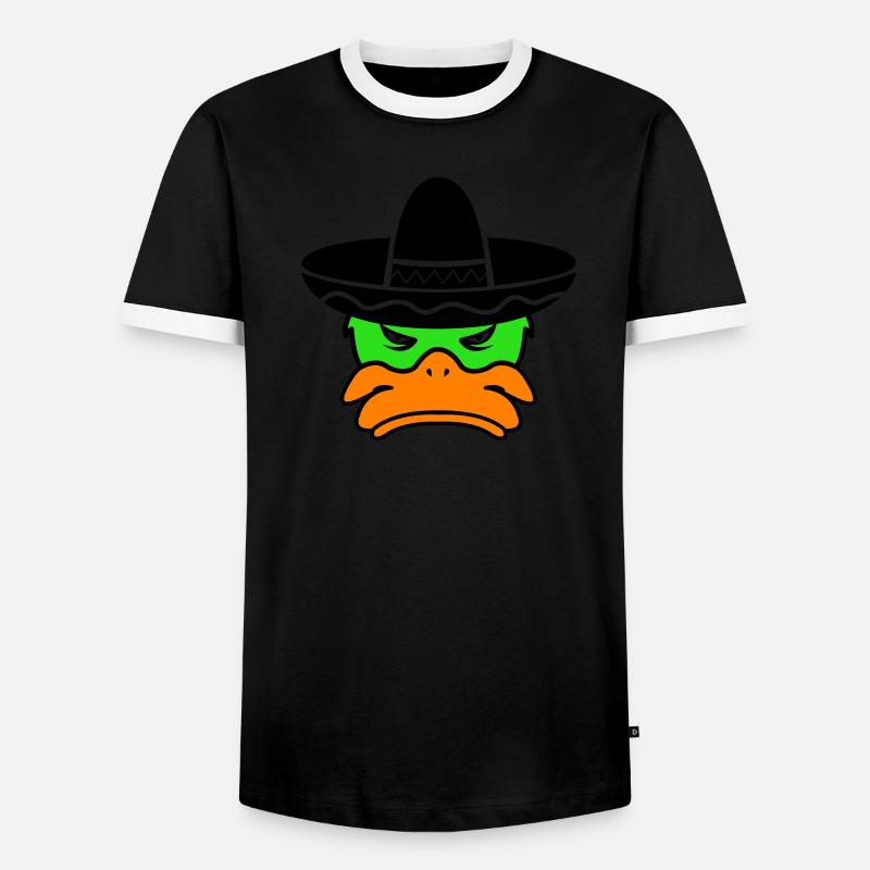 Mexico Duck 02 - Men's Ringer Shirt - black/white