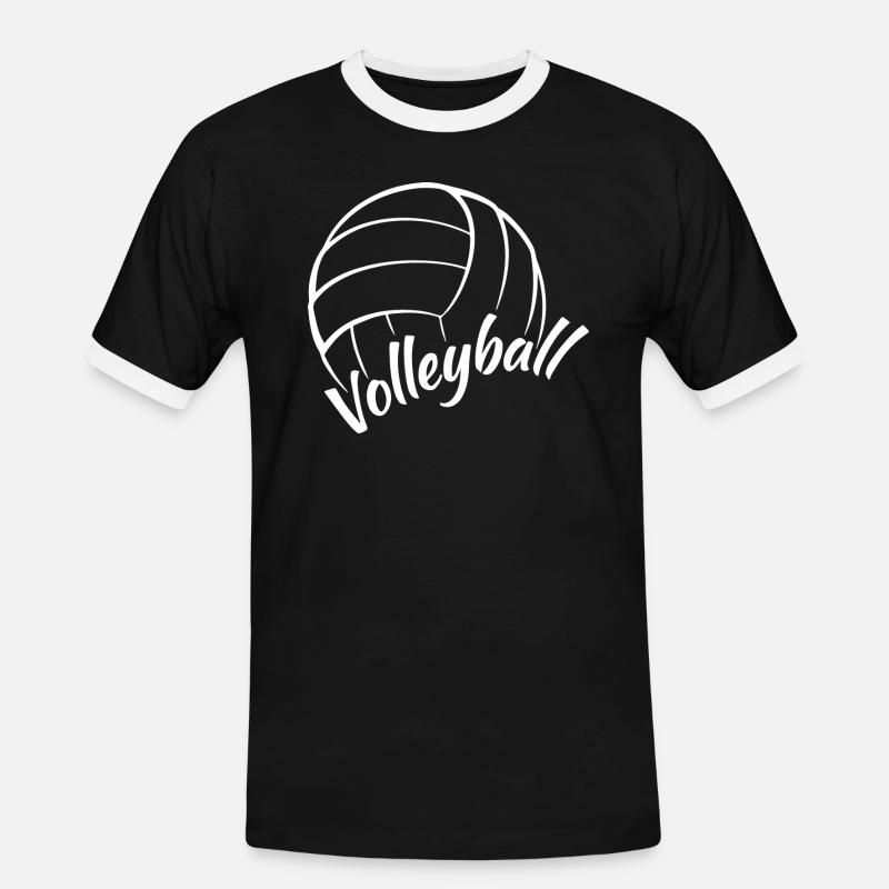 Volleyball - Men's Ringer Shirt - black/white