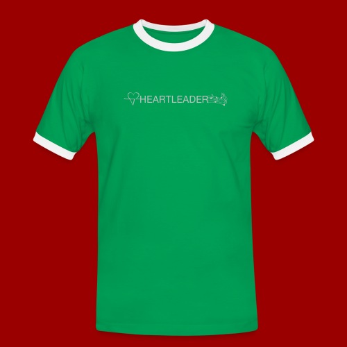 Heartleader Charity (weiss/grau) - Männer Kontrast-T-Shirt