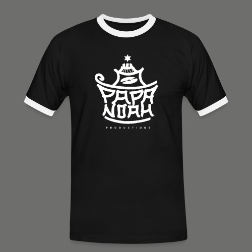 PAPA NOAH white - Männer Kontrast-T-Shirt