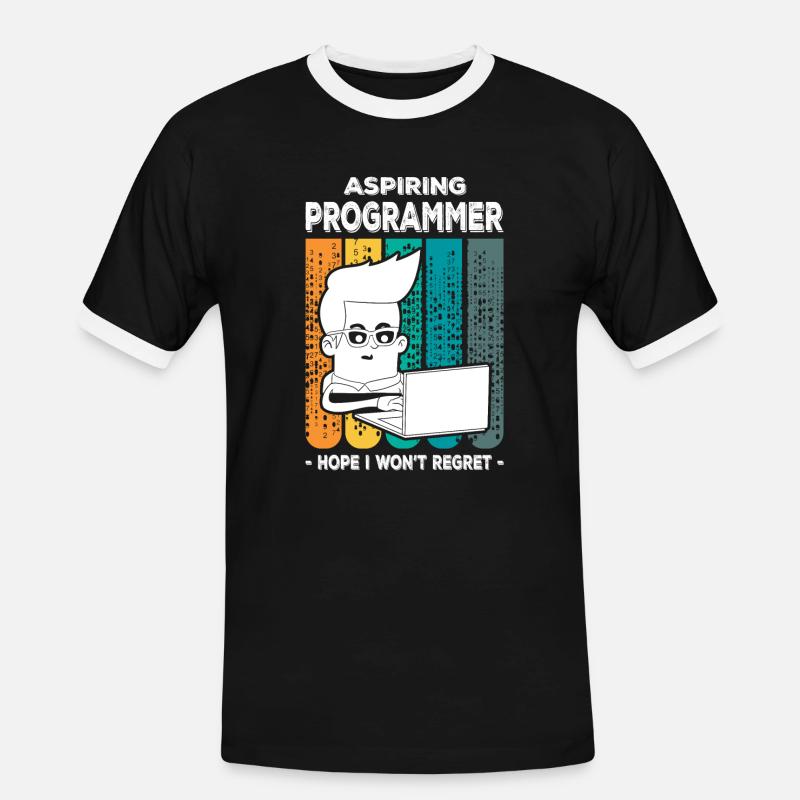 Programmierer - Männer Kontrast-T-Shirt - Schwarz/Weiß