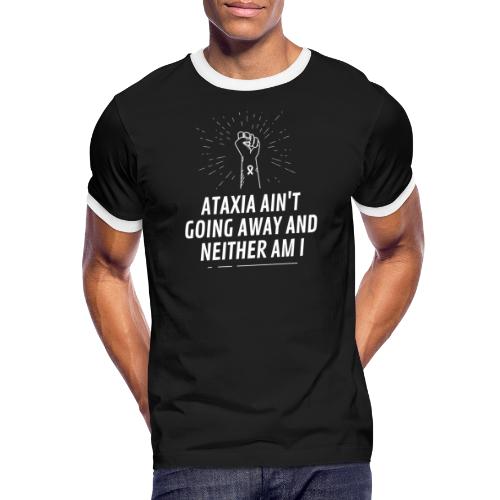 Ataxia nie odchodzi - Koszulka męska z kontrastowymi wstawkami