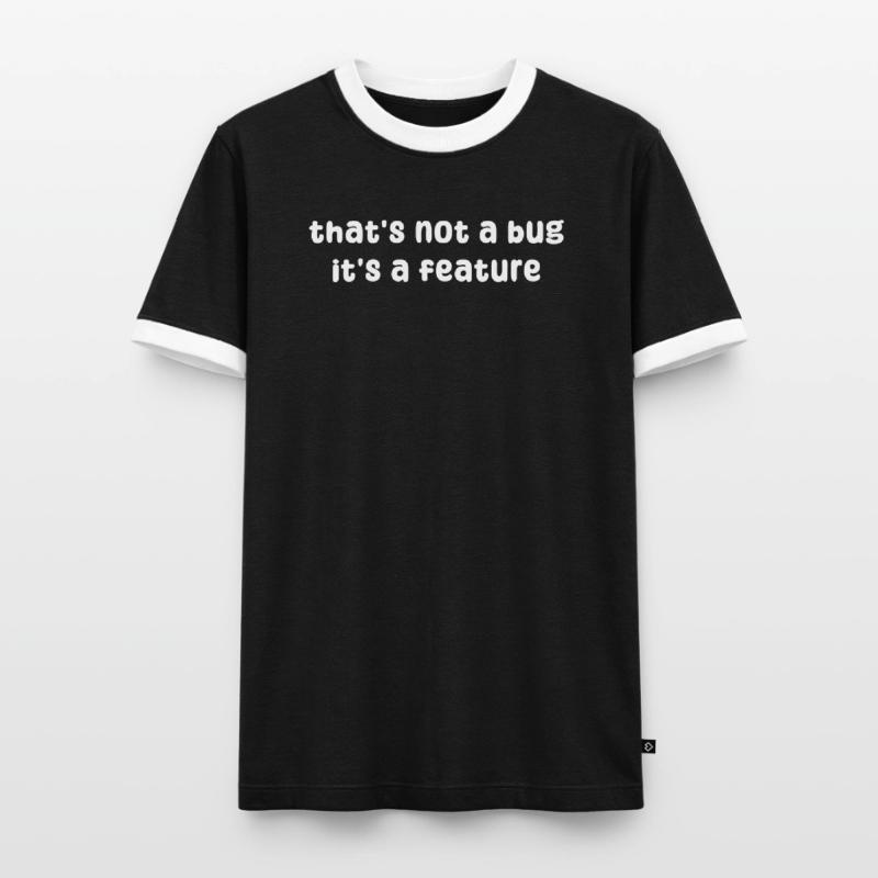 Déclaration de bugs Développeur Correction de bugs Debug Coden T-shirt contrasté Homme