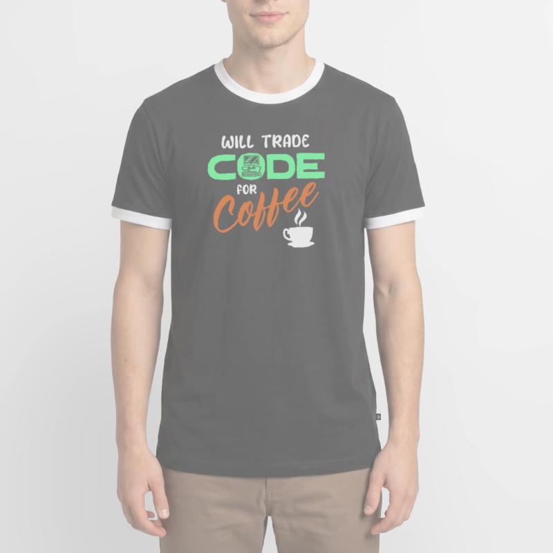 Programmer Developer Code Statement Computer Men's Ringer Shirt