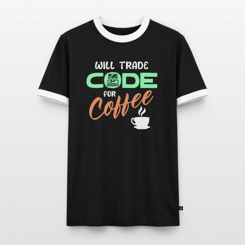 Programmer Developer Code Statement Computer Men's Ringer Shirt