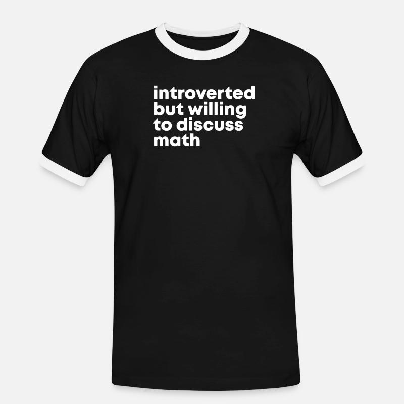 Math Math Math - Men's Ringer Shirt - black/white