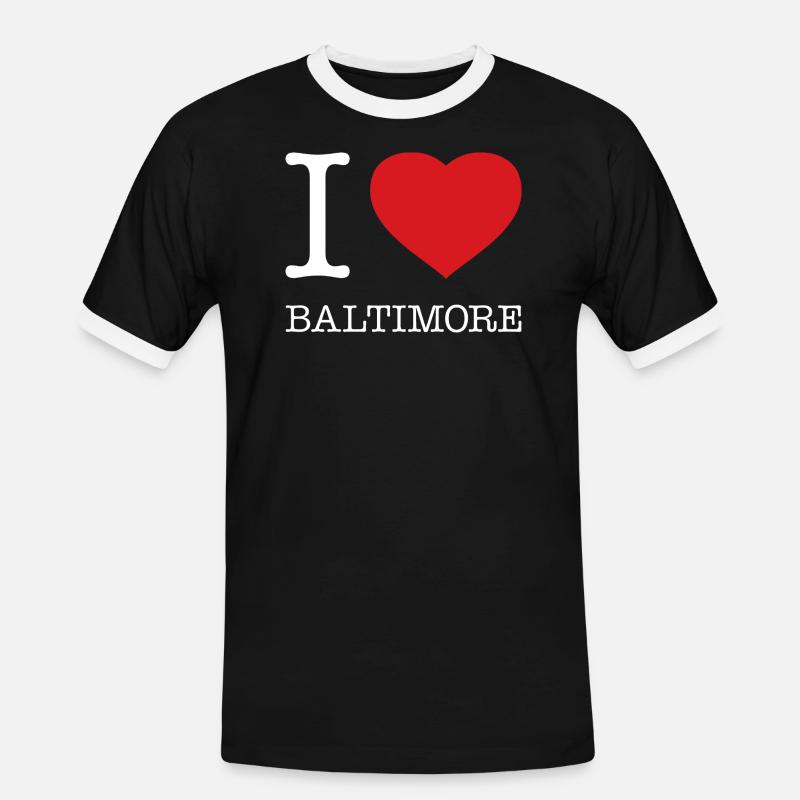 J’ADORE BALTIMORE - T-shirt contrasté Homme - noir/blanc