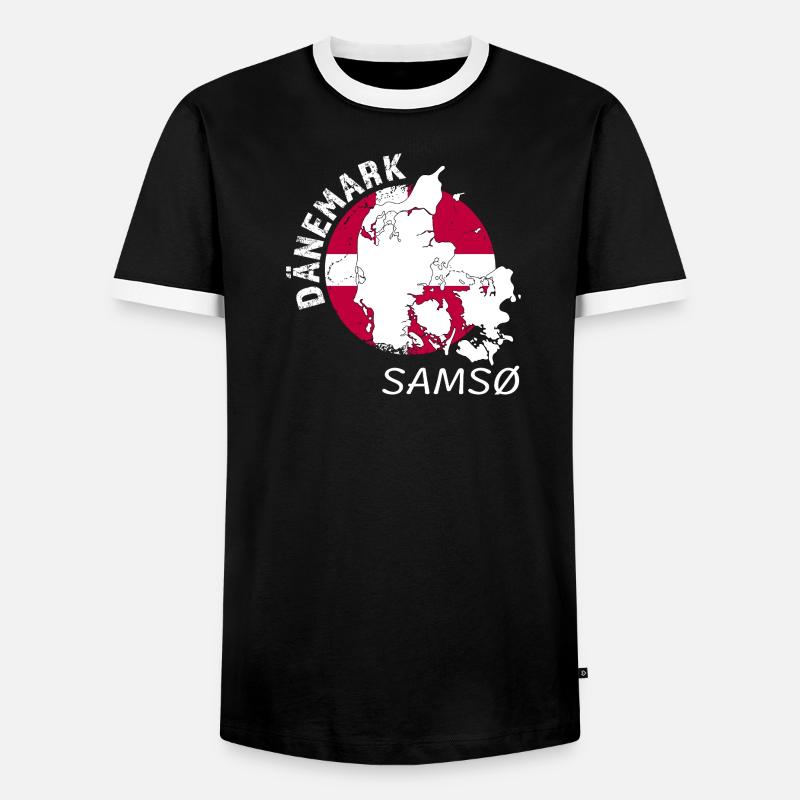 Samso - Men's Ringer Shirt - black/white