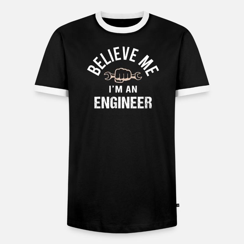 Mechanical Engineering Mechanical Engineer - Men's Ringer Shirt - black/white