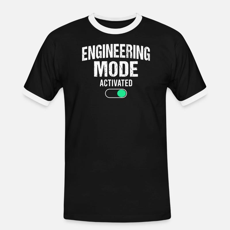 Mechanical Engineering Mechanical Engineer - Men's Ringer Shirt - black/white