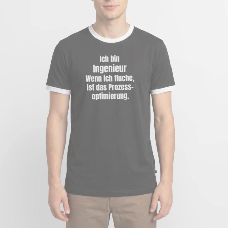 Engineer Saying Process Optimization Men's Ringer Shirt