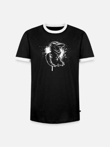 Direct Motocross Statement - Men's Ringer Shirt - black/white