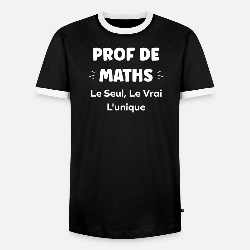 Lehrer-Mathematik Einzigartig Wahr - Männer Kontrast-T-Shirt - Schwarz/Weiß