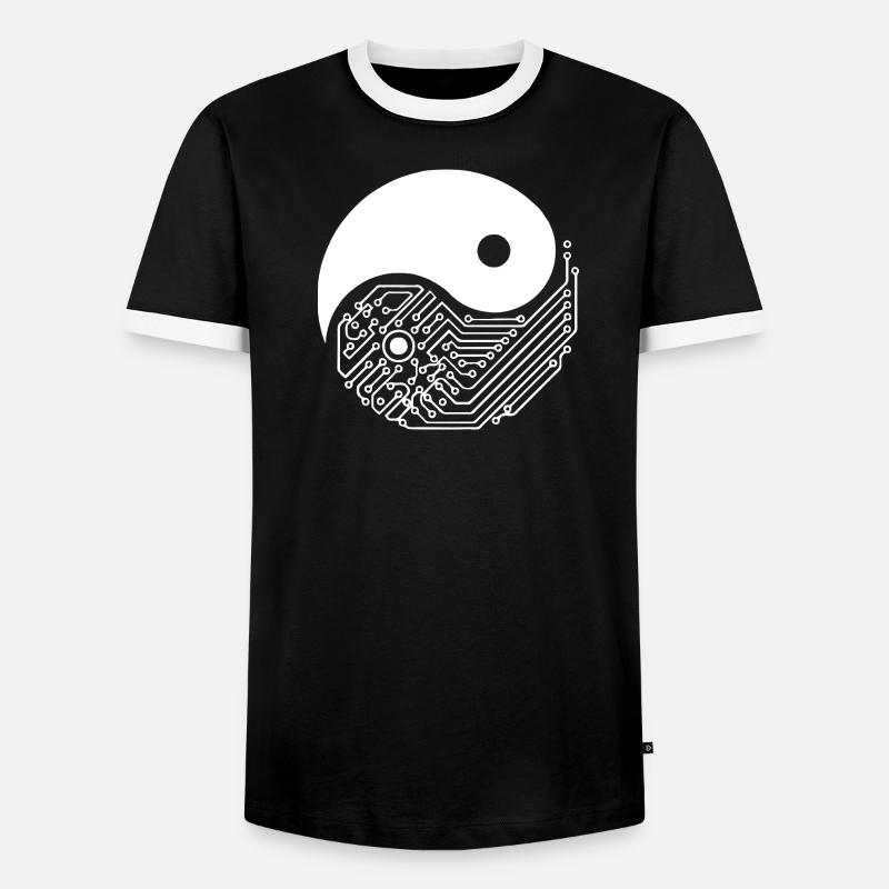 Machine Learning Deep Learning und KI-ML-Ingenieur - Männer Kontrast-T-Shirt - Schwarz/Weiß