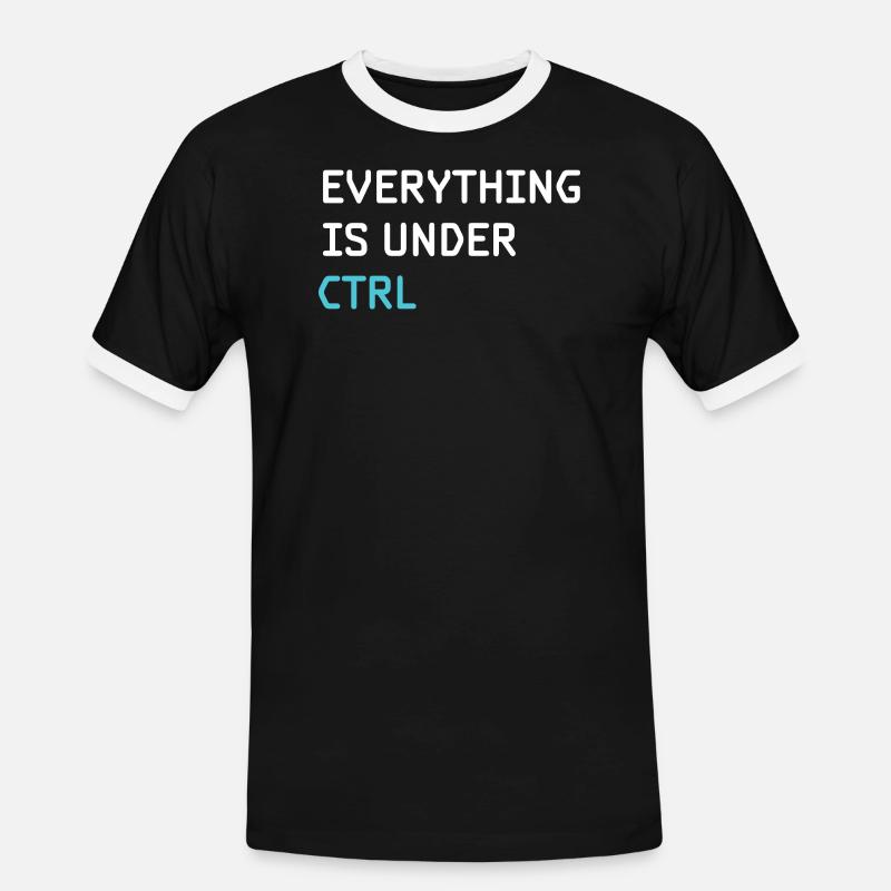 Funny Programming – Programmierer, Softwareingenieur, - Männer Kontrast-T-Shirt - Schwarz/Weiß