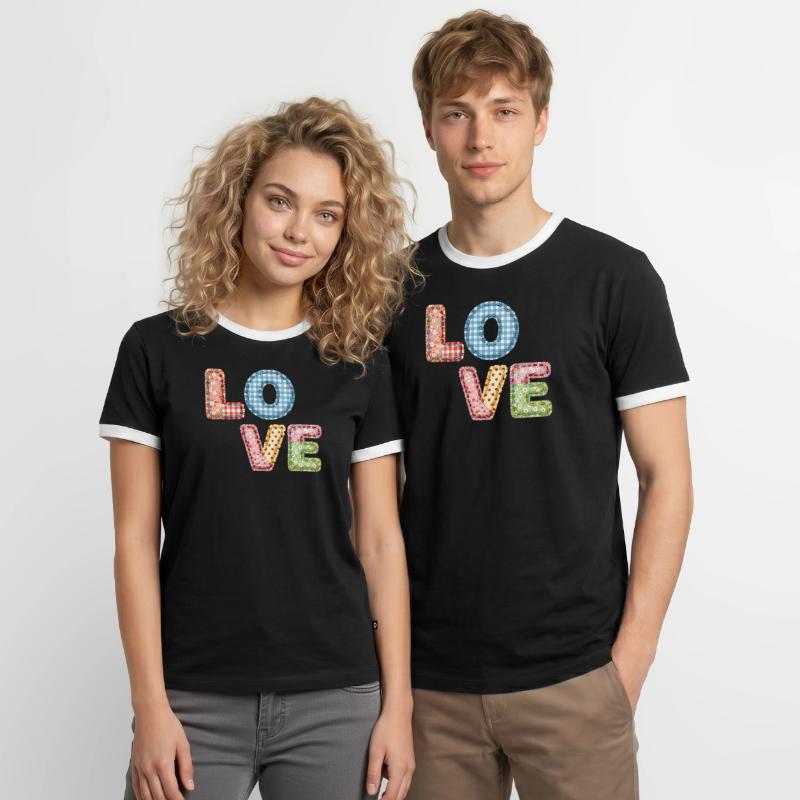 Patchwork Design Patchwork Patchwork Patches colorés T-shirt contrasté Homme