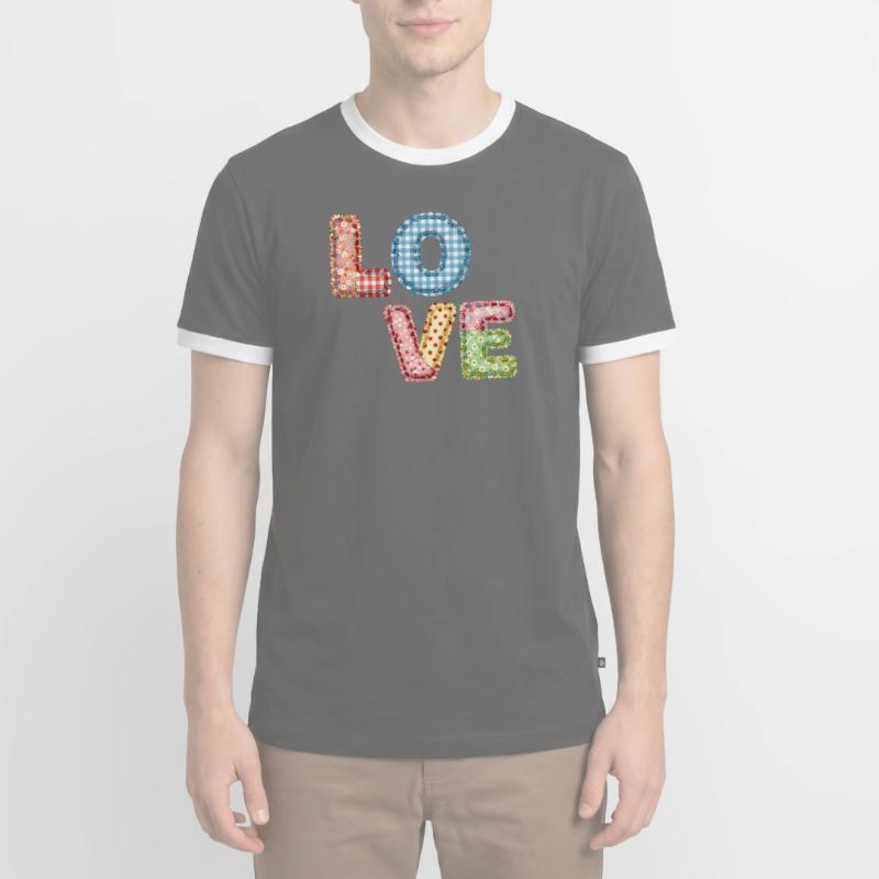Patchwork Design Patchwork Patchwork Patches colorés T-shirt contrasté Homme