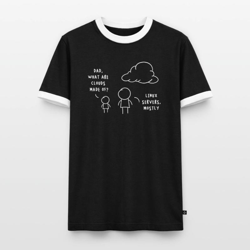 Linux Server Cloud Computing Funny Saying Men's Ringer Shirt