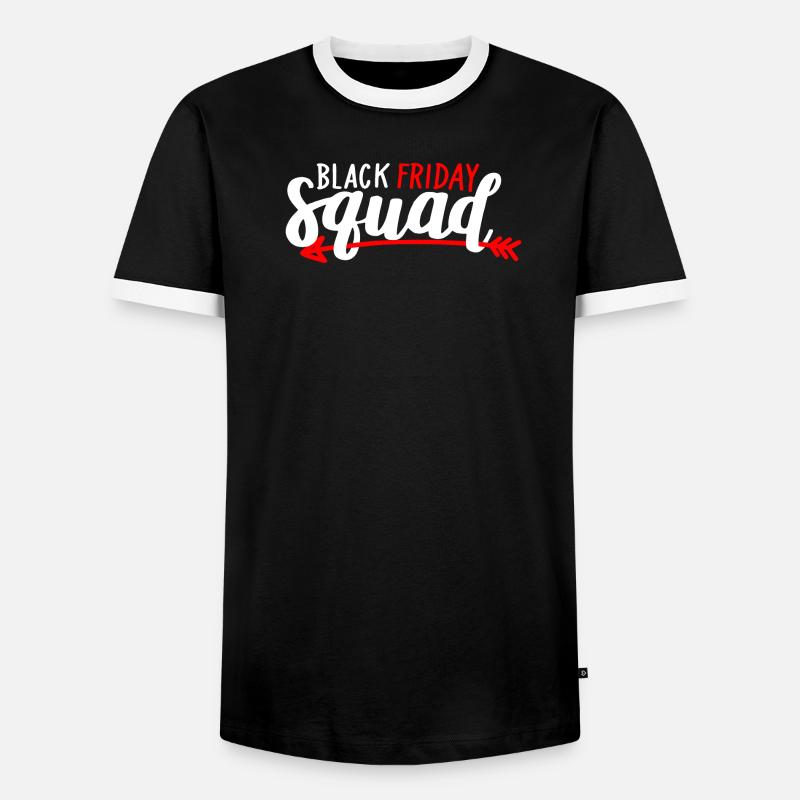 Black Friday Squad Tee - Men's Ringer Shirt - black/white