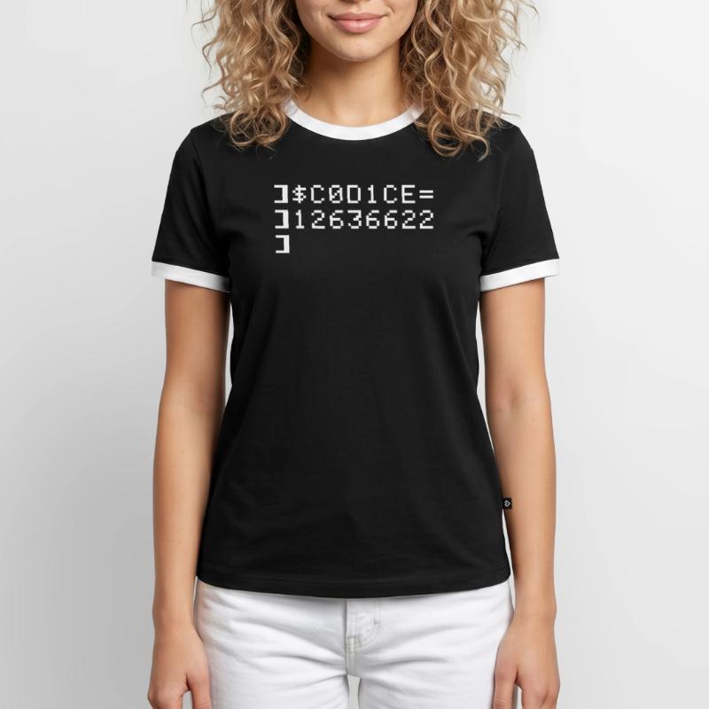 C0D1CE Codice 8-Bit Esadecimal Code Nerd Pix T-shirt contrasté Homme