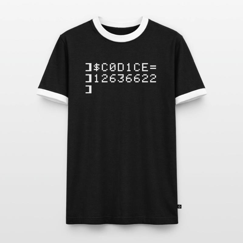C0D1CE Codice 8-Bit Esadecimal Code Nerd Pix T-shirt contrasté Homme