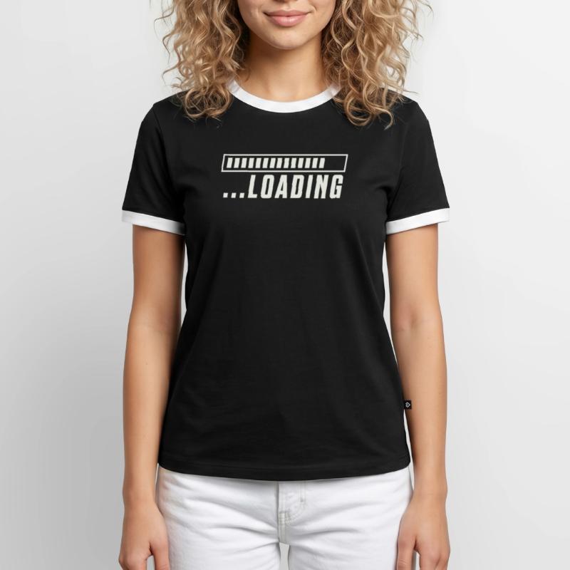 Loading Bar Loading Progress Men's Ringer Shirt
