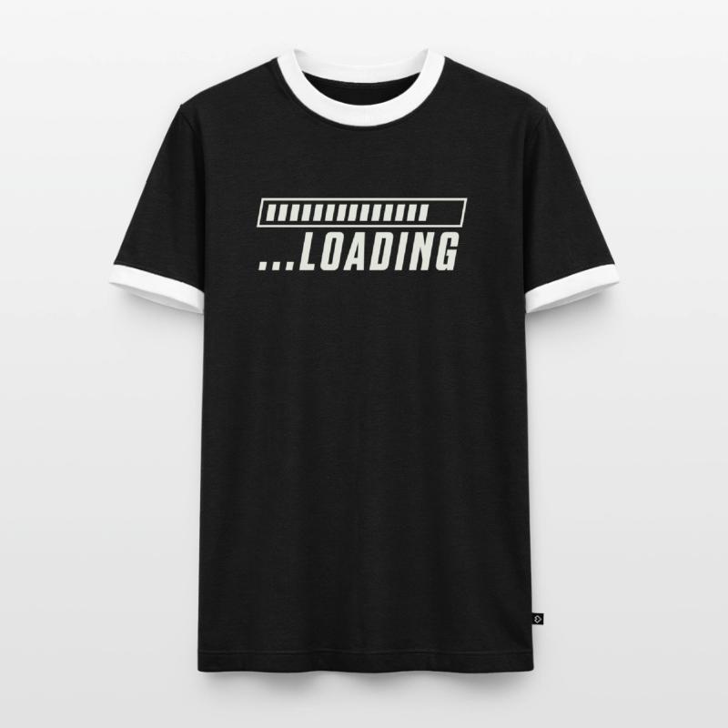Loading Bar Loading Progress Men's Ringer Shirt