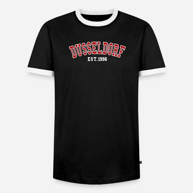Dusseldorf Est. 1996 - Men's Ringer Shirt - black/white