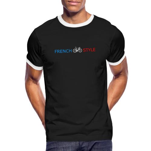 French style vélo - T-shirt contrasté Homme