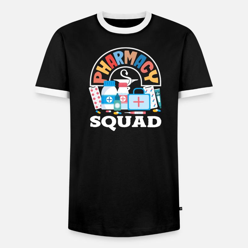 Apotheker Pharmazeutisch-technischer - Männer Kontrast-T-Shirt - Schwarz/Weiß