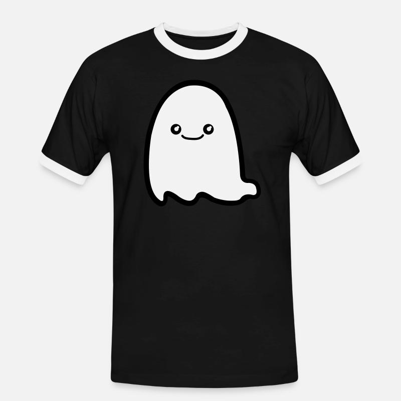 Ghost Comic - Men's Ringer Shirt - black/white