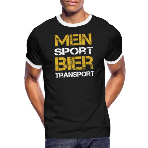 Mein Sport Biertransport - Männer Kontrast-T-Shirt