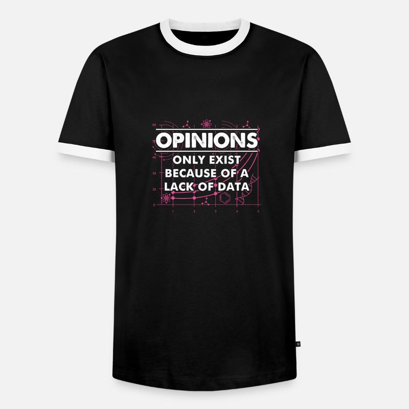 Data Science Mangel an - Männer Kontrast-T-Shirt - Schwarz/Weiß