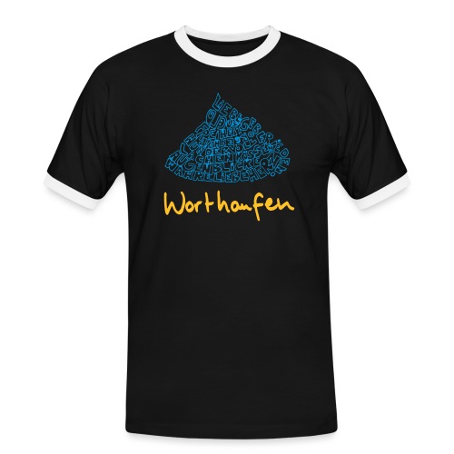 Worthaufen - Männer Kontrast-T-Shirt