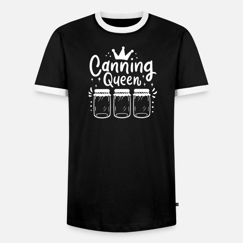 Einmachen Einmachgläser Marmelade - Männer Kontrast-T-Shirt - Schwarz/Weiß
