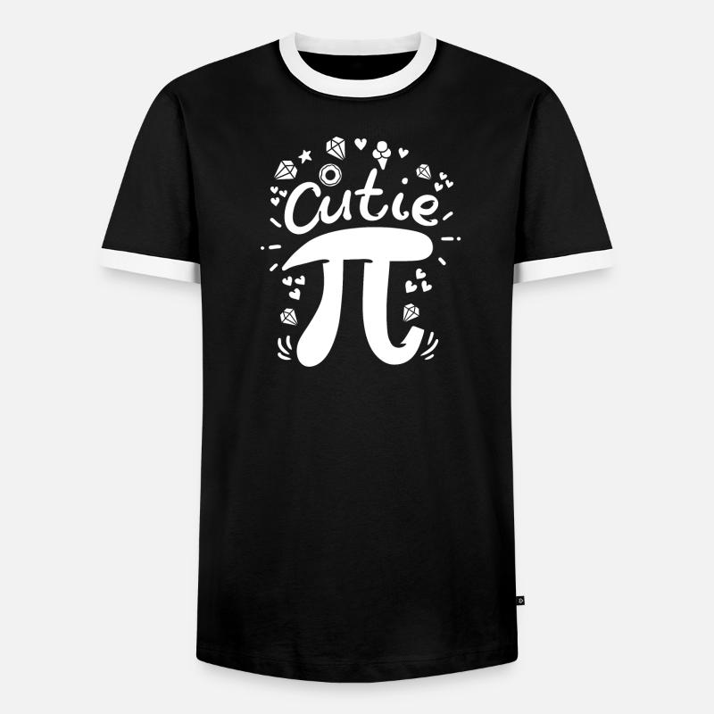Pi Pi Day Math - Men's Ringer Shirt - black/white