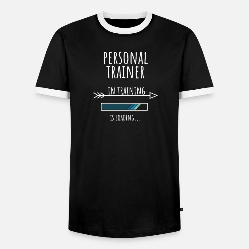 Personal Trainer Geschenk Beruf Ausbildung - Männer Kontrast-T-Shirt - Schwarz/Weiß